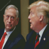 General Mattis And Trump Diamond Painting