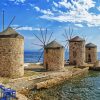 Greece Chios Windmills diamond painting