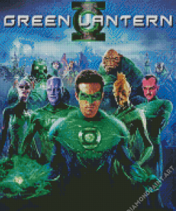 Green lantern Movie Poster Diamond Painting