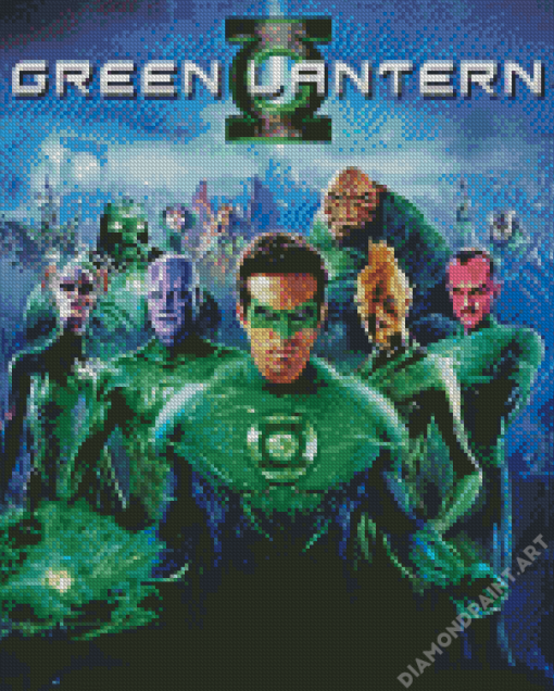 Green lantern Movie Poster Diamond Painting