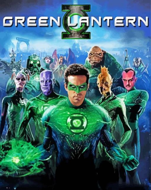 Green lantern Movie Poster Diamond Painting