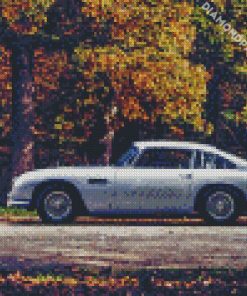 Grey Aston Martin DB5 Car diamond painting