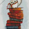 Hedwig On Books Diamond Painting