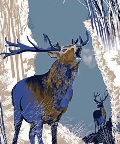 Highland Stag Art Diamond Painting