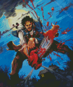 Horror Movie Leatherface Diamond Painting