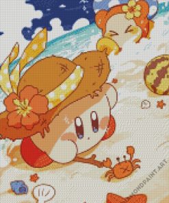 Kirby In Beach diamond painting