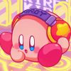 Kirby With Headphones diamond painting