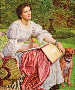 Lady Wrinting Letter Diamond Painting