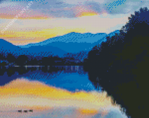 Lake Junaluska Landscape Diamond Painting