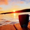 Lake Wallenpaupack Morning Coffee Diamond Painting