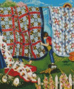 Laundry Line Diamond Painting