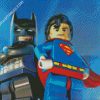 Lego Batman And Superman diamond painting