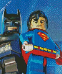 Lego Batman And Superman diamond painting