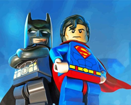 Lego Batman And Superman diamond painting