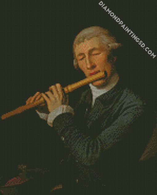 Man Playing Flute diamond painting