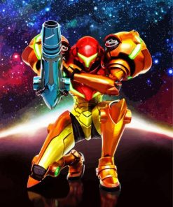 Metroid Galaxy Diamond Painting