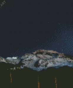 Mondovi Mountains At Night Diamond Painting