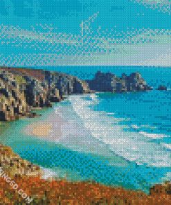 Pedn Vounder Beach United Kingdom diamond painting