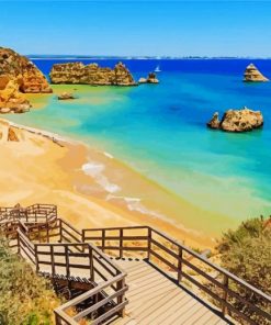 Portugal Beach diamond painting