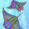 Psychedelic Manta Rays diamond painting