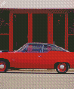 Red Amc Car Diamond Painting