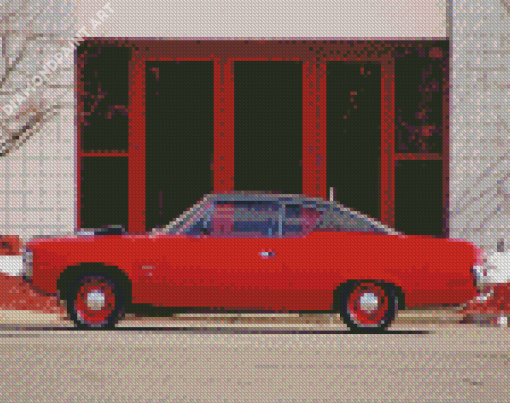 Red Amc Car Diamond Painting