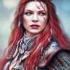 Redhead Warrior Girl Diamond Painting