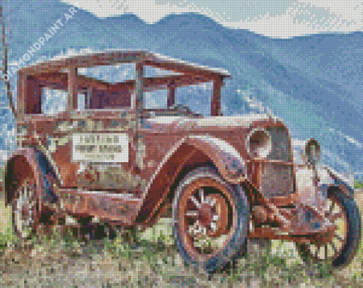 Rusty Ford Model T Diamond Painting