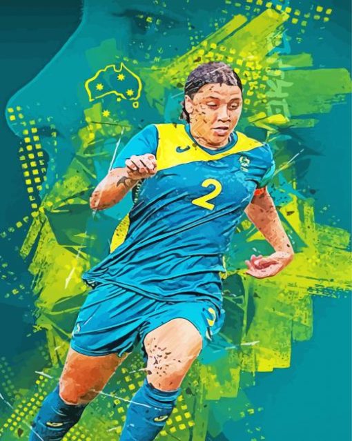 Samantha Kerr Player Art Diamond Painting