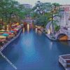 San Antonio River Walk diamond painting