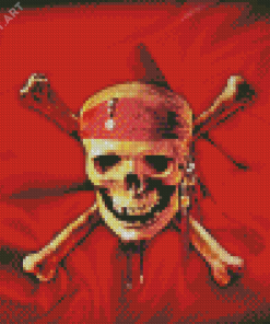 Skull Crossbones Diamond Painting