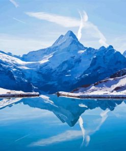 Snowy Swiss Alps Diamond Painting