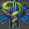 Star Of Life With Snake Art Diamond Painting