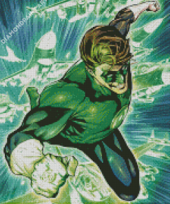 Superpower Green Lantern Diamond Painting