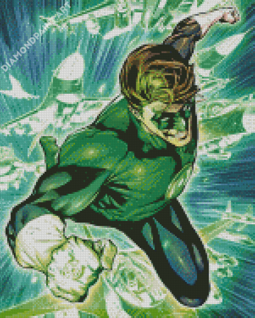 Superpower Green Lantern Diamond Painting