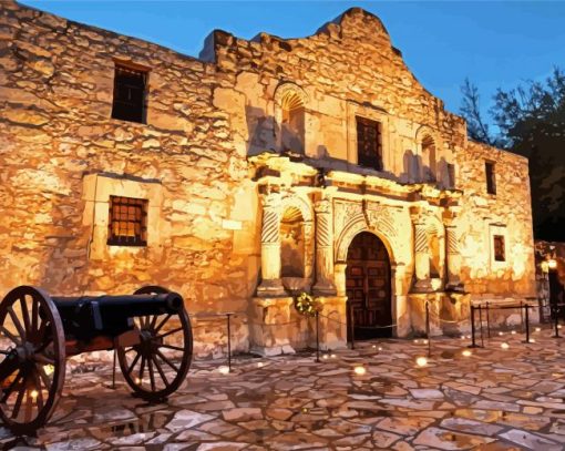 The Alamo San Antonio Rexas diamond painting