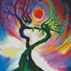 Twin Tree Art Diamond Painting