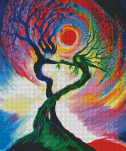 Twin Tree Art Diamond Painting