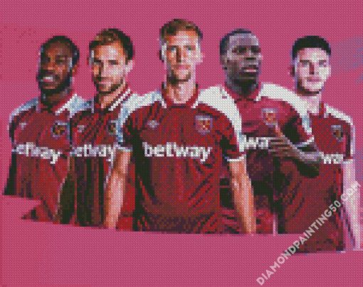 West Ham Players Sport diamond painting