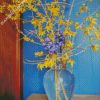 Yellow Forsythia Vase diamond painting