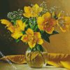 Yellow Magnolia Vase diamond painting