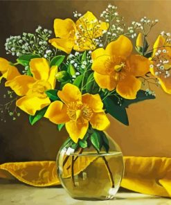 Yellow Magnolia Vase diamond painting