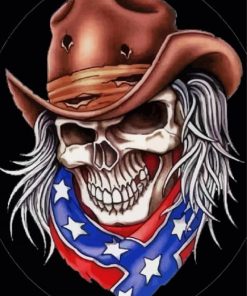 Cowboy Skull Art Diamond Painting