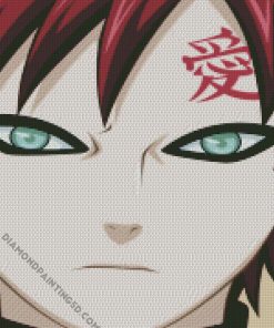 Aesthetic Gaara Face diamond painting