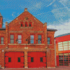 Michigan Firehouse Museum Ann Arbor Diamond Paintingv