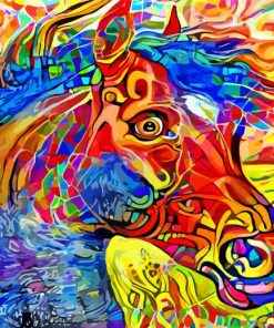 Colorful Impressionist Horse Diamond Painting