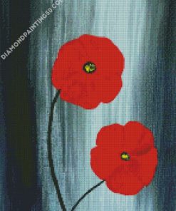 Aesthetic Poppies diamond painting