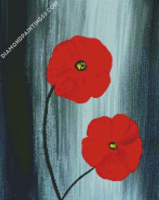 Aesthetic Poppies diamond painting