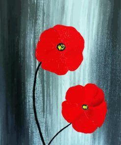 Aesthetic Poppies diamond painting