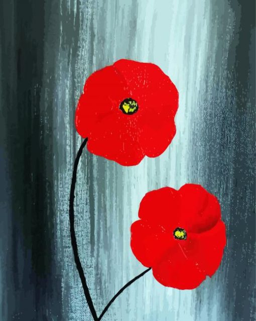 Aesthetic Poppies diamond painting